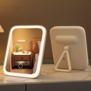 Student Dormitory Fill-light Desktop Vanity Mirror With Charging Function