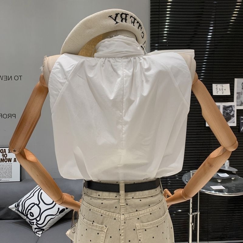 Light-luxury Chic Niche Round-neck Sleeveless Top With Tie-up Bow Detail 6 Light-luxury Chic Niche Round-neck Sleeveless Top With Tie-up Bow Detail - Image 6