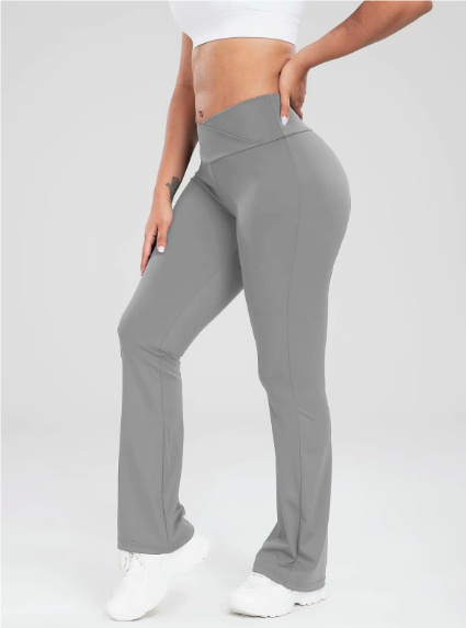 Summer Thin Yoga Pants Women's High-Waist Straight-Leg Wide-Leggings 5 Summer Thin Yoga Pants Women's High-Waist Straight-Leg Wide-Leggings - Image 5