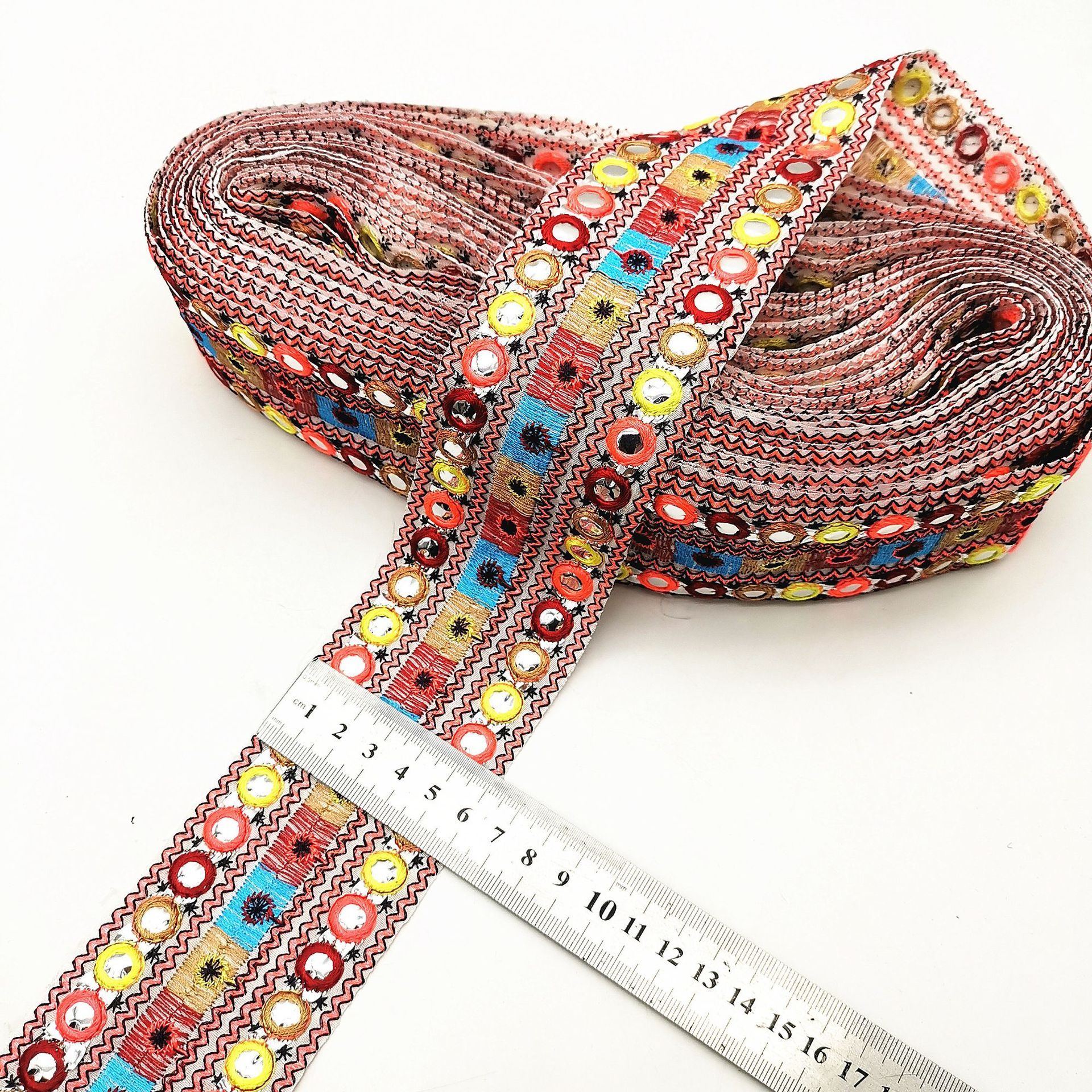 Lens Embroidery Lace DIY Ethnic Style Clothing Accessories Ribbon 7 Lens Embroidery Lace DIY Ethnic Style Clothing Accessories Ribbon - Image 7