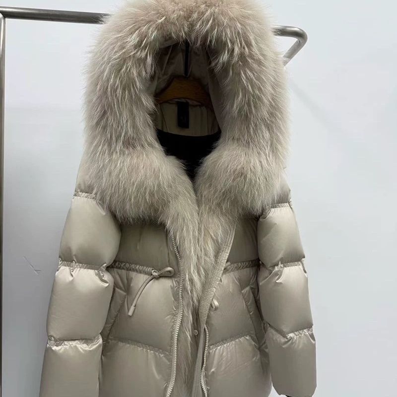 Women's Mid-length Padded Fur Coat 2 Women's Mid-length Padded Fur Coat - Image 2