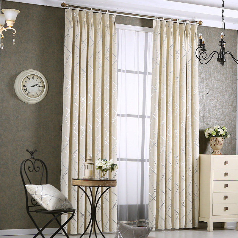 Solid Color Simple Modern Light Luxury Living Room Chenille Blackout Curtains 4 Solid Color Simple Modern Light Luxury Living Room Chenille Blackout Curtains - Image 4