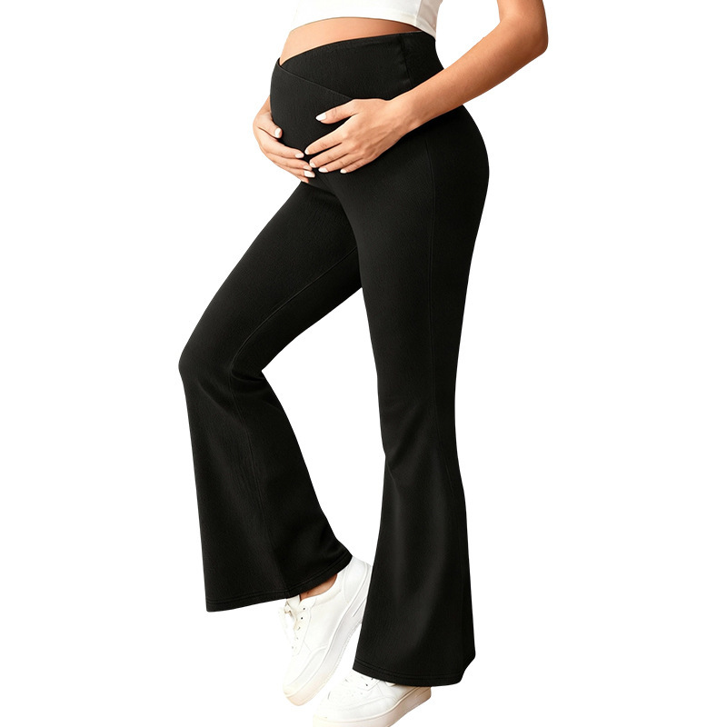 Women's Maternity High-Waist Pull-Up Denim Jeans 2 Women's Maternity High-Waist Pull-Up Denim Jeans - Image 2