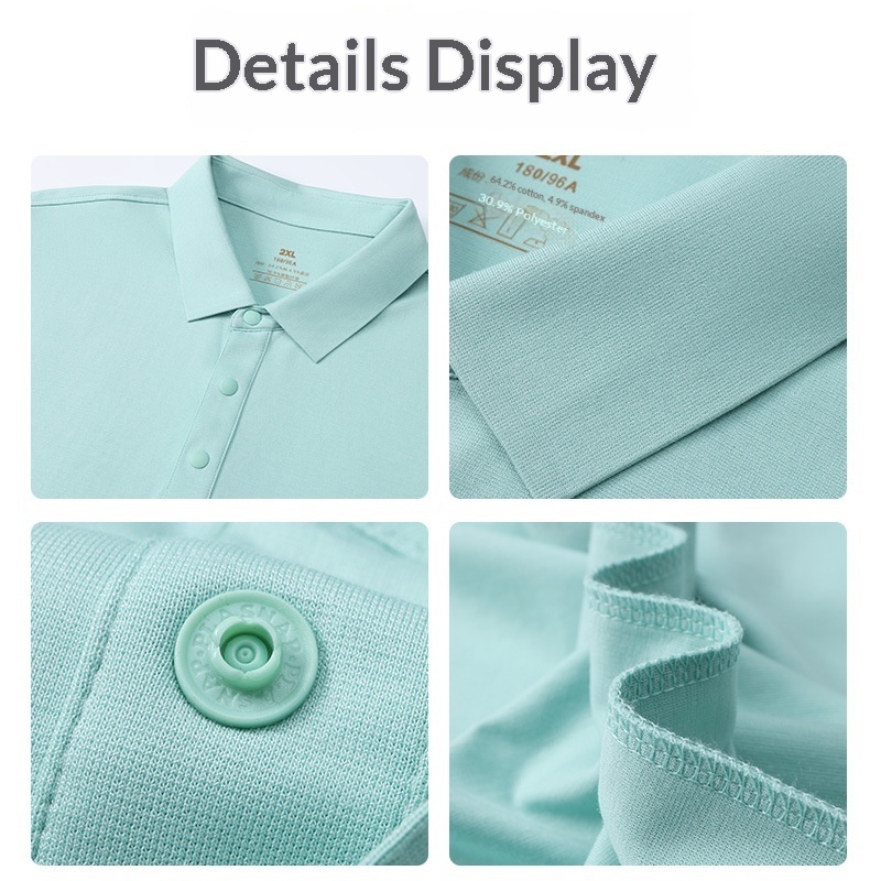 High-end Mercerized Cotton Polo Shirts For Summer 2 High-end Mercerized Cotton Polo Shirts For Summer - Image 2