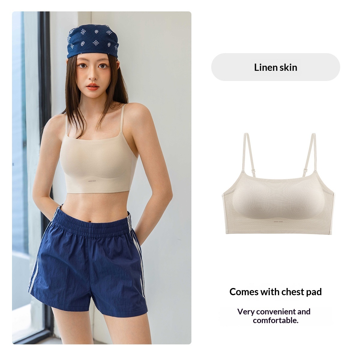 Ice-silk Cooling Camisole Seamless Support Stylish Back Design 7 Ice-silk Cooling Camisole Seamless Support Stylish Back Design - Image 7