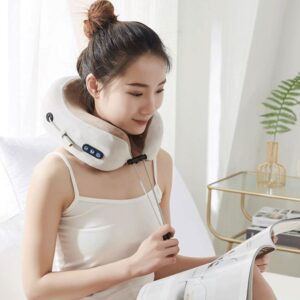 U-Shaped Electric Neck & Shoulder Massager Pillow for Deep Relaxation