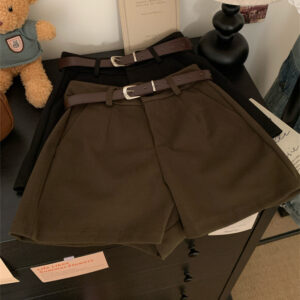 Fashionable Woolen Suit Shorts For Women