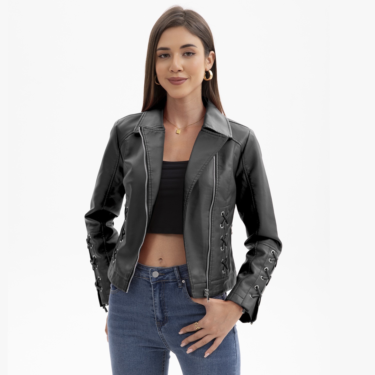 European And American Fashion Casual Jacket For Women 6 European And American Fashion Casual Jacket For Women - Image 6