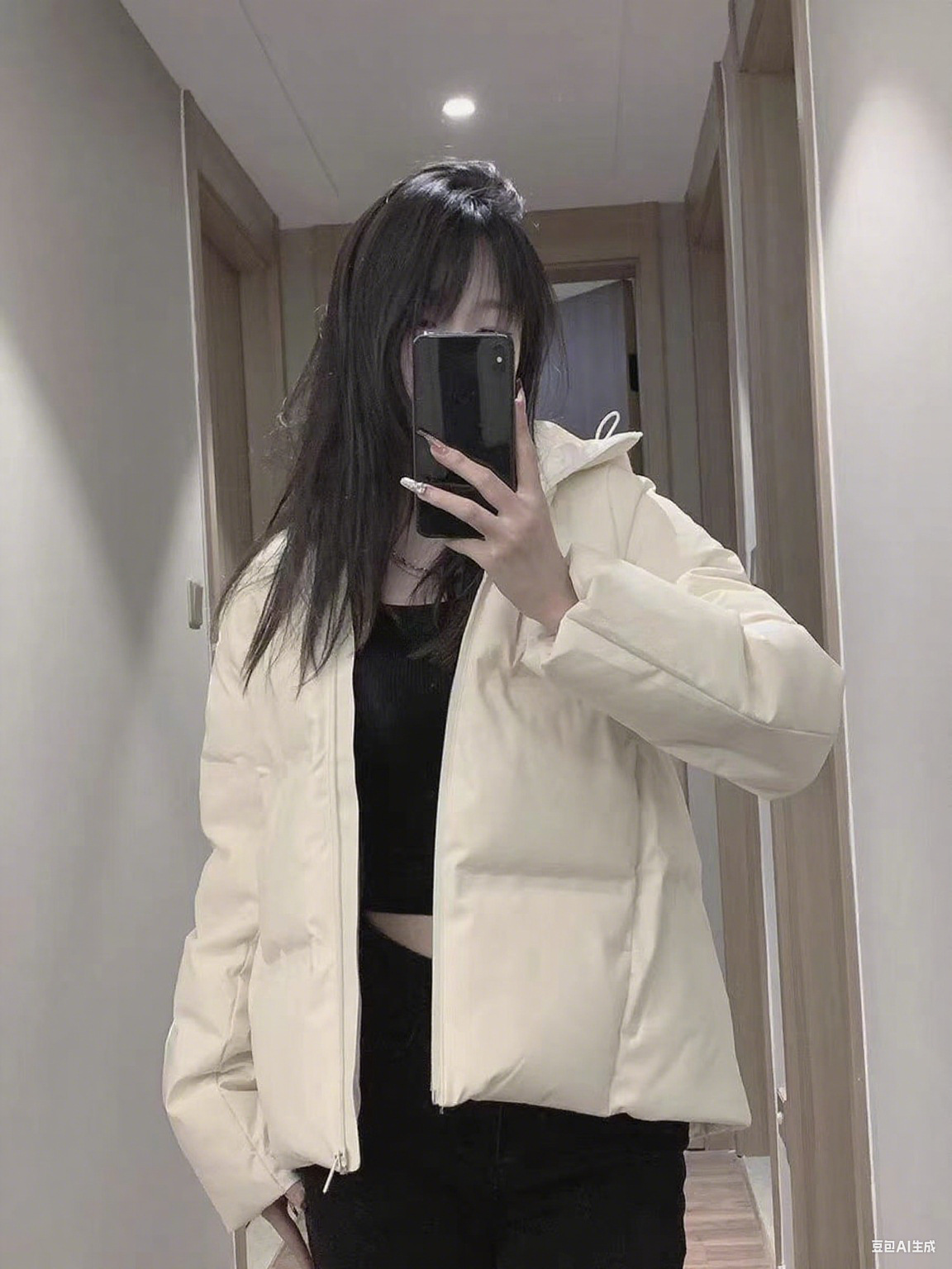 Women's Fashion Short Hooded Cotton-Padded Jacket Coats 7 Women's Fashion Short Hooded Cotton-Padded Jacket Coats - Image 7