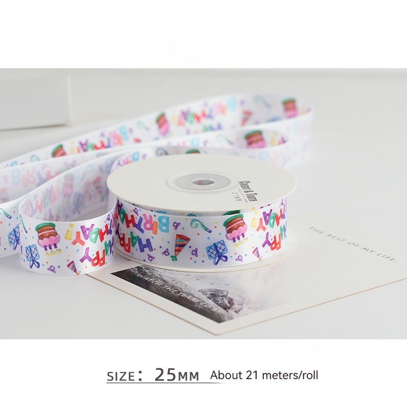 Color Heat Transfer Craft Ribbon Balloon Color Cake Packaging Gift Ribbon 9 Color Heat Transfer Craft Ribbon Balloon Color Cake Packaging Gift Ribbon - Image 9