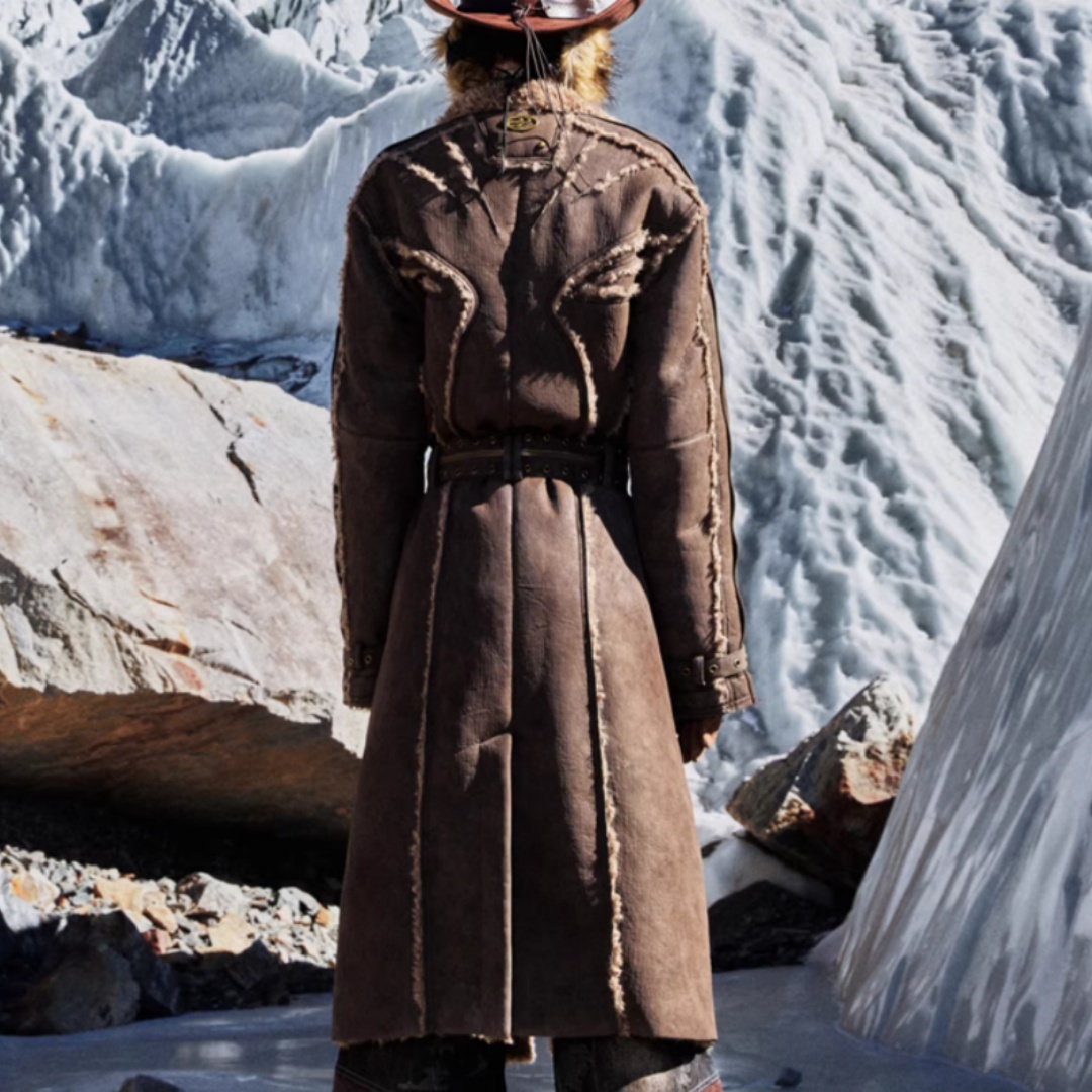 All-in-one Eco-friendly Suede Lambswool Long Coat 3 All-in-one Eco-friendly Suede Lambswool Long Coat - Image 3