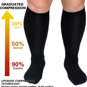 Plus-size Compression Socks Extra Wide