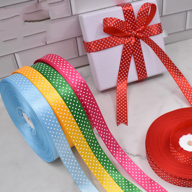 Handmade Bow Polka Dot Ribbon 1 Handmade Bow Polka Dot Ribbon