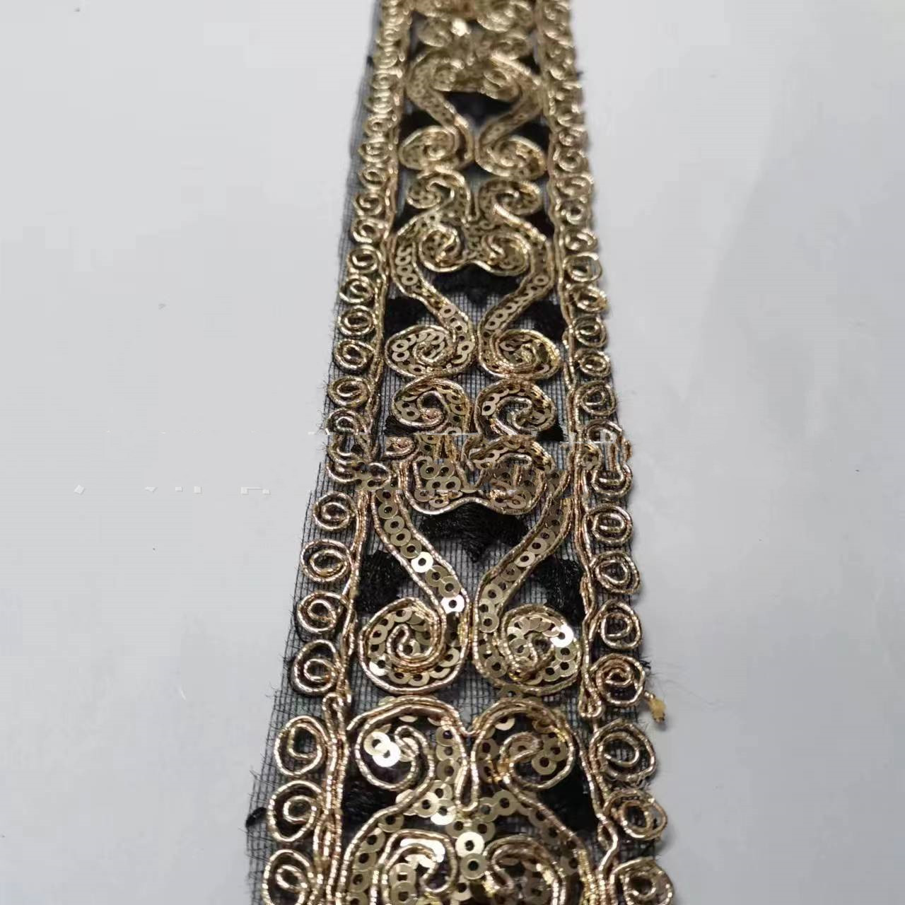 New Ethnic Ribbon Bar Code Embroidery Lace Sequins 5 New Ethnic Ribbon Bar Code Embroidery Lace Sequins - Image 5