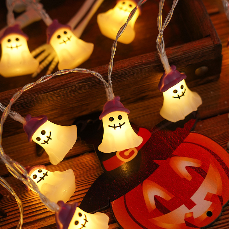 PVC Soft Material Halloween Lighting Chain Pumpkin Ghost Bat Modeling Lamp Indoor And Outdoor Home Decoration 6 PVC Soft Material Halloween Lighting Chain Pumpkin Ghost Bat Modeling Lamp Indoor And Outdoor Home Decoration - Image 6