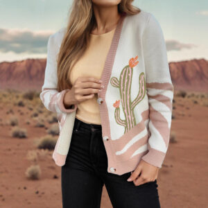 Women's All-Match Abstract Loose Long-Sleeve Sweater