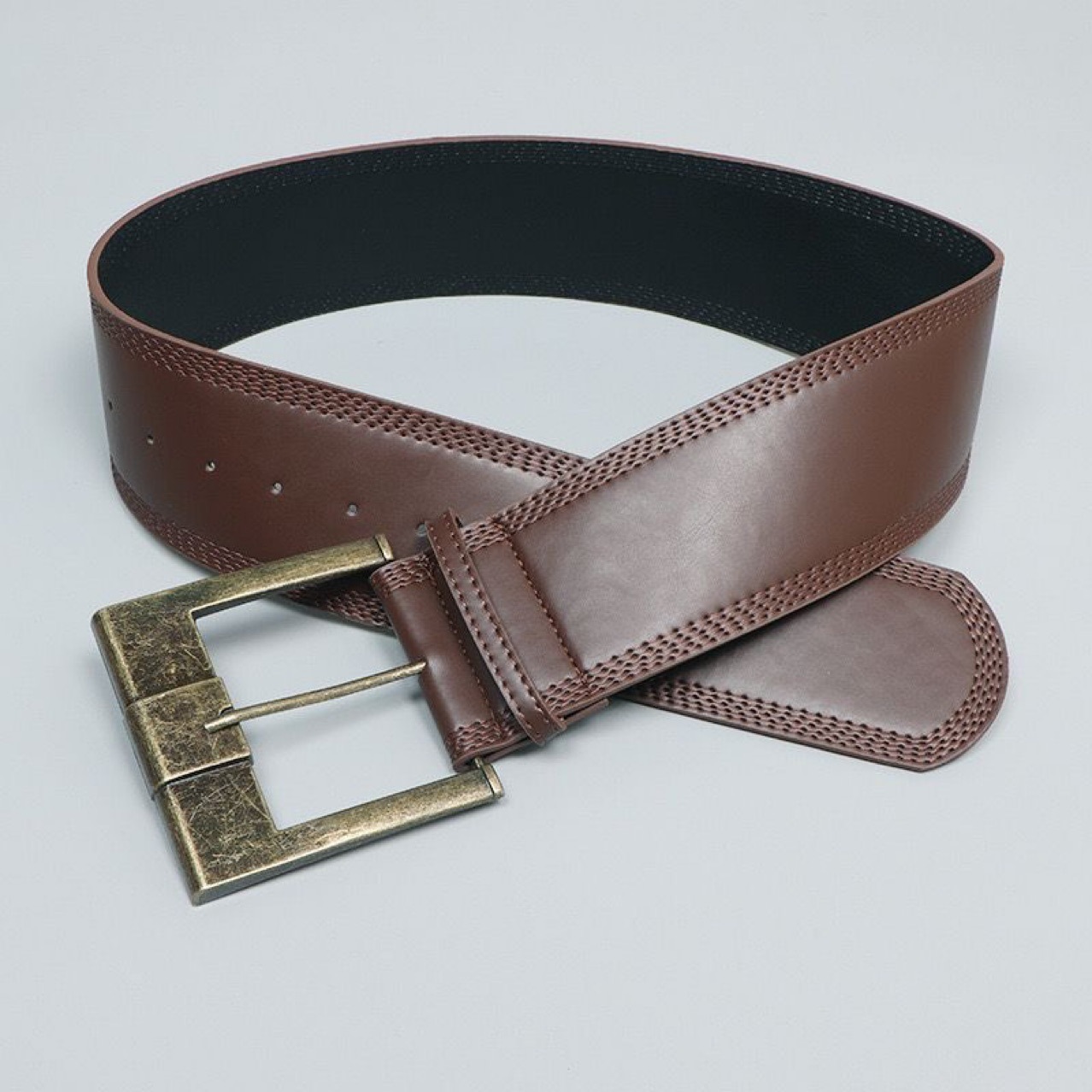 Retro Women's Figure-flattering Outfit With A Skirt And A Spicy-style Belt 2 Retro Women's Figure-flattering Outfit With A Skirt And A Spicy-style Belt - Image 2