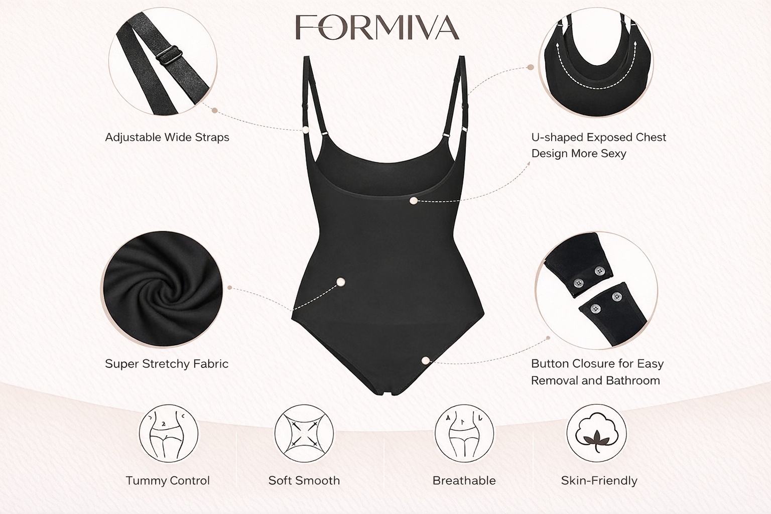 Open Bust Shapewear Tummy Control Bodysuits For Women Seamless Compression High Waisted Body Shaper 2 Open Bust Shapewear Tummy Control Bodysuits For Women Seamless Compression High Waisted Body Shaper - Image 2