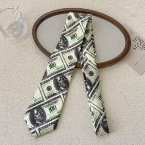 Striped Belt Women's Korean-style Checkered Tie