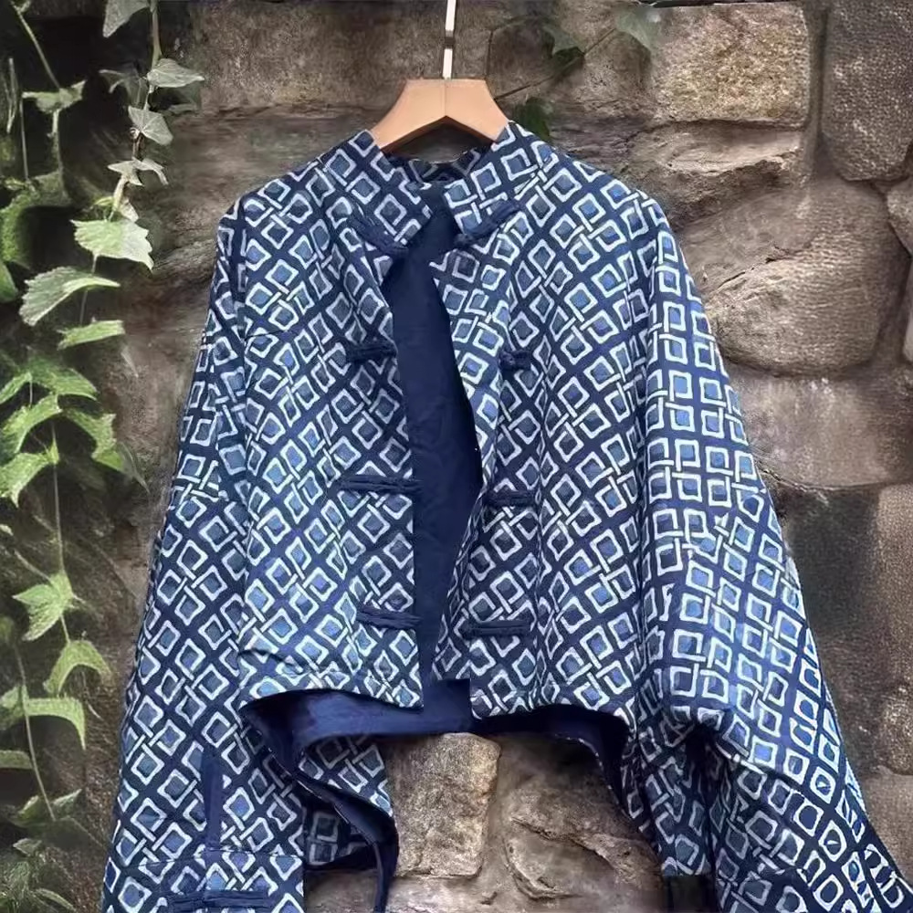 Chinese-style Diamond-patterned Jacket For Women 3 Chinese-style Diamond-patterned Jacket For Women - Image 3