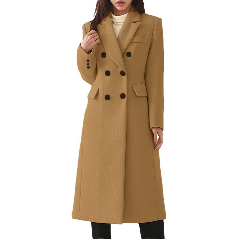New Autumn Winter Simple Women's Wool Coat 6 New Autumn Winter Simple Women's Wool Coat - Image 6