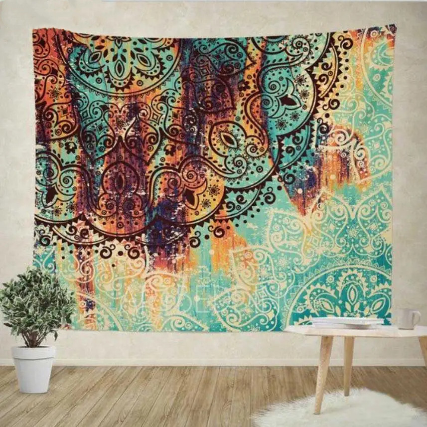 Sevenstars Bohemian Mandala Tapestry Hippie Floral Tapestry Sketched Flower Tapestry Art Print Tapestry For Room 2 Sevenstars Bohemian Mandala Tapestry Hippie Floral Tapestry Sketched Flower Tapestry Art Print Tapestry For Room - Image 2