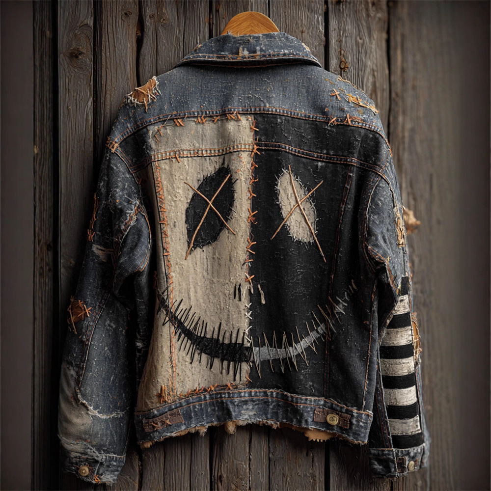 Autumn Retro Washed Long-Sleeve Denim Jacket 7 Autumn Retro Washed Long-Sleeve Denim Jacket - Image 7