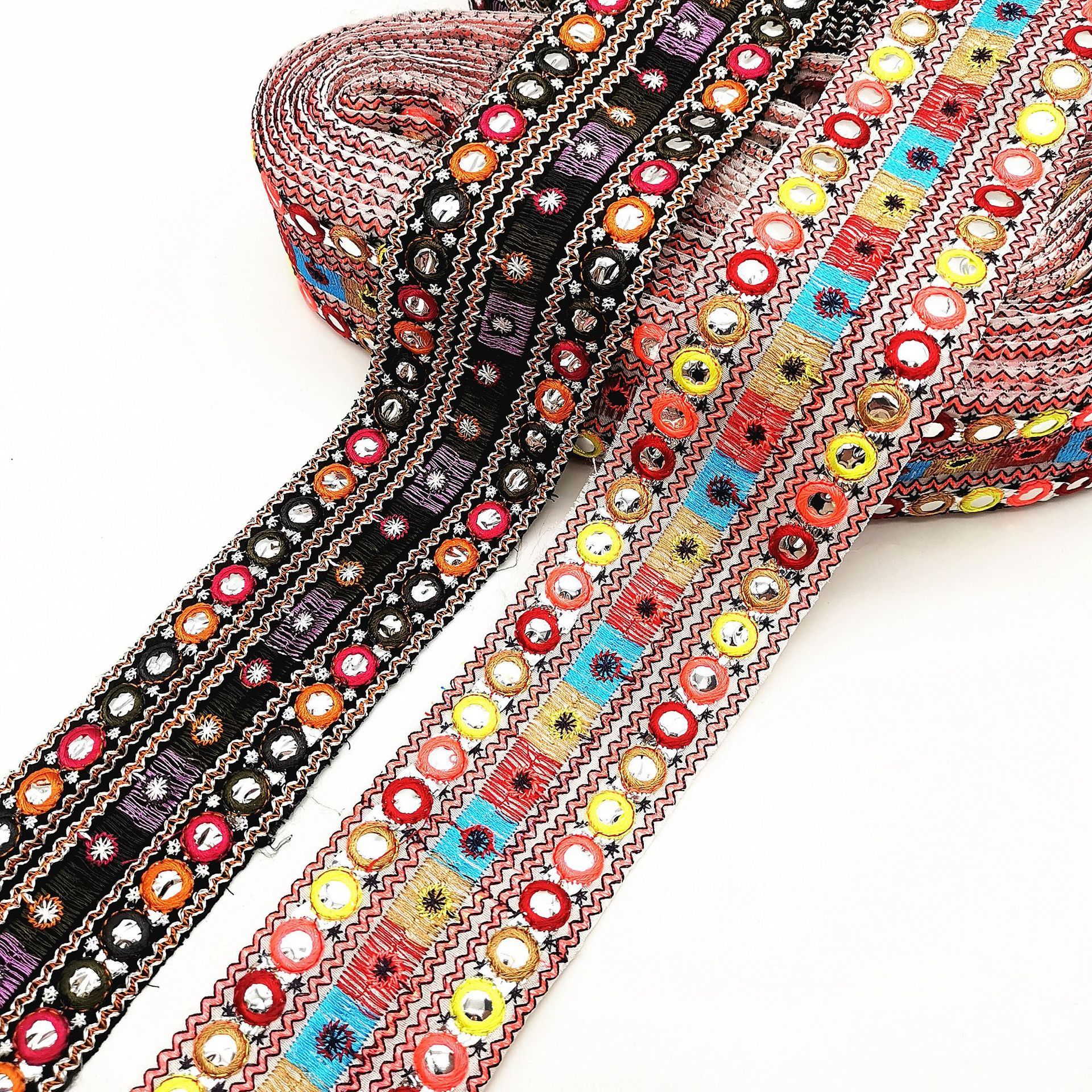 Lens Embroidery Lace DIY Ethnic Style Clothing Accessories Ribbon 5 Lens Embroidery Lace DIY Ethnic Style Clothing Accessories Ribbon - Image 5