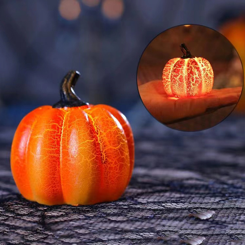 New Halloween Pumpkin Lantern Simulation Pumpkin LED Candle Lamp Resin Luminous Pumpkin 5 New Halloween Pumpkin Lantern Simulation Pumpkin LED Candle Lamp Resin Luminous Pumpkin - Image 5