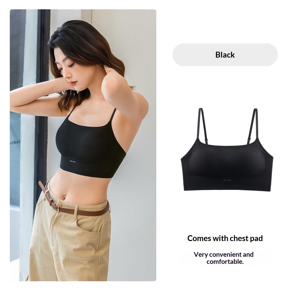 Ice-silk Cooling Camisole Seamless Support Stylish Back Design 8 Ice-silk Cooling Camisole Seamless Support Stylish Back Design - Image 8