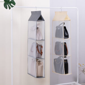 Foldable Multi-Layer Sundries Storage Rack 360 Degree Hanging Design