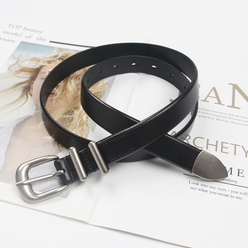 Korean Artistic Youth Silver Buckle Women's Slender Waist 5 Korean Artistic Youth Silver Buckle Women's Slender Waist - Image 5