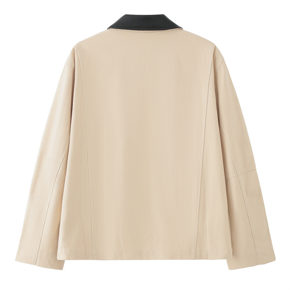 Women's Fashionable Casual Jacket With Lapel Collar 5 Women's Fashionable Casual Jacket With Lapel Collar - Image 5