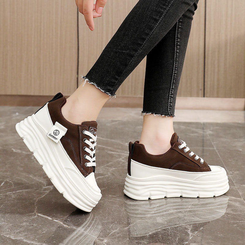 Women's Hidden-Heel Thick-Soled Durable Breathable Sneakers 7 Women's Hidden-Heel Thick-Soled Durable Breathable Sneakers - Image 7