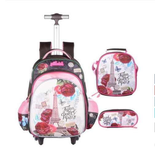 Three-piece Trolley Bag For Primary School Students 6 Three-piece Trolley Bag For Primary School Students - Image 6