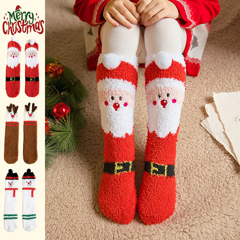 Child Christmas Fleece Socks 1 Child Christmas Fleece Socks
