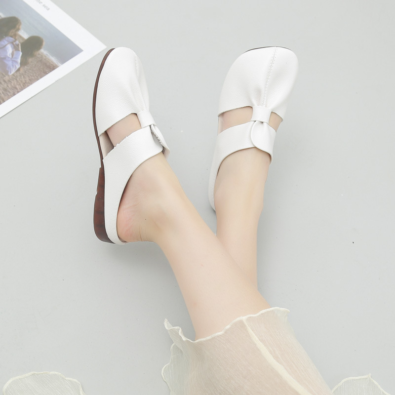 Flat Soled Casual Closed-Toe Half Slippers 5 Flat Soled Casual Closed-Toe Half Slippers - Image 5