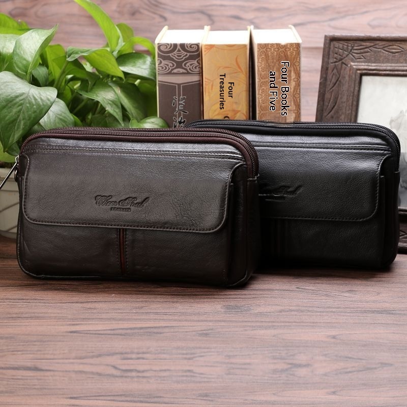Men's Soft First-Layer Cowhide Clutch Bag 3 Men's Soft First-Layer Cowhide Clutch Bag - Image 3