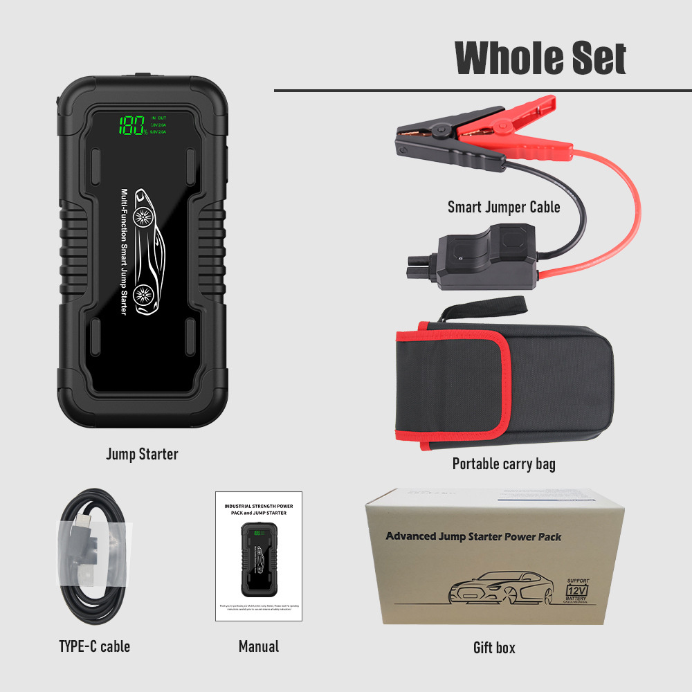 Car 20000mah Emergency Start Power Supply With LED Lighting 5 Car 20000mah Emergency Start Power Supply With LED Lighting - Image 5