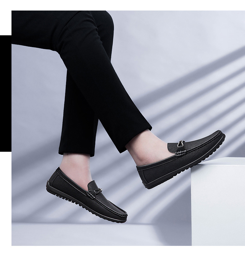 Men's Flat Leather Fashion Casual Shoes 2 Men's Flat Leather Fashion Casual Shoes - Image 2