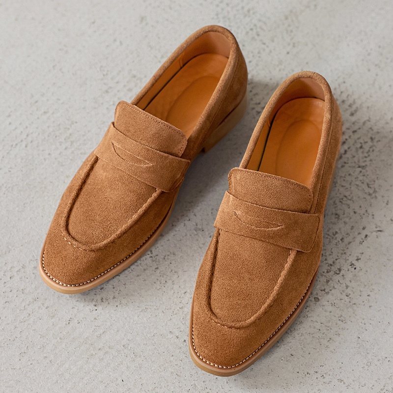 Formal Business-Casual Leather Men's Slip-On Loafers 4 Formal Business-Casual Leather Men's Slip-On Loafers - Image 4