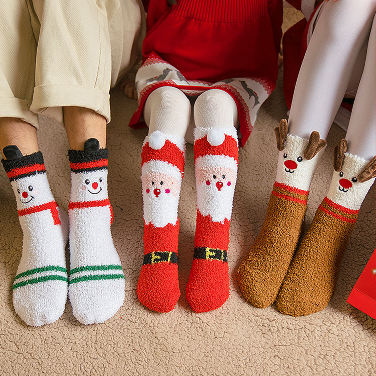 Child Christmas Fleece Socks 6 Child Christmas Fleece Socks - Image 6