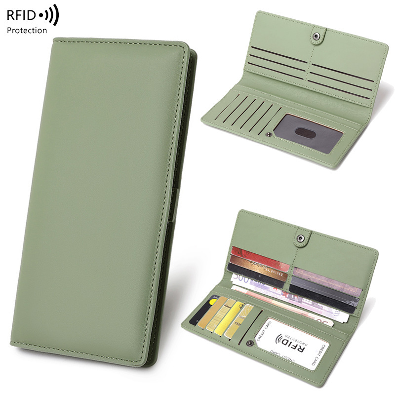 RFID Anti-Theft Wallet PU Simple Portable With Zipper And Multiple Card Slots 8 RFID Anti-Theft Wallet PU Simple Portable With Zipper And Multiple Card Slots - Image 8