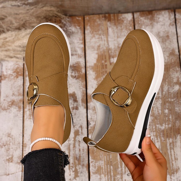 Solid-color Front-laced Casual Slip-on Shoes 9 Solid-color Front-laced Casual Slip-on Shoes - Image 9