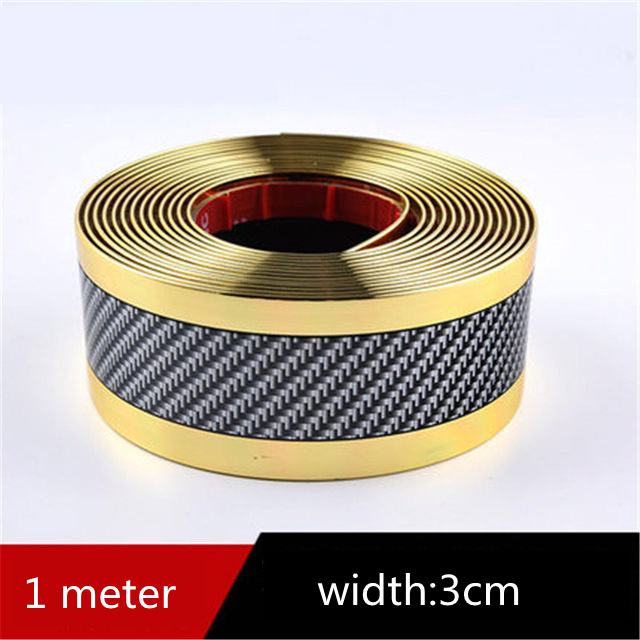Car Carbon Fiber Pattern Door Protective Sticker 6 Car Carbon Fiber Pattern Door Protective Sticker - Image 6