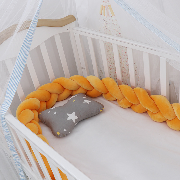 Baby Bumper Bed Braid Knot Pillow Cushion Room Decor 10 Baby Bumper Bed Braid Knot Pillow Cushion Room Decor - Image 10