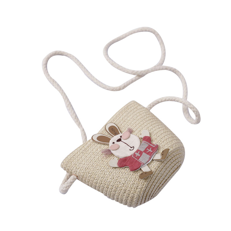 Cute Rabbit Decoration Bag Two-Piece Straw Hat 10 Cute Rabbit Decoration Bag Two-Piece Straw Hat - Image 10