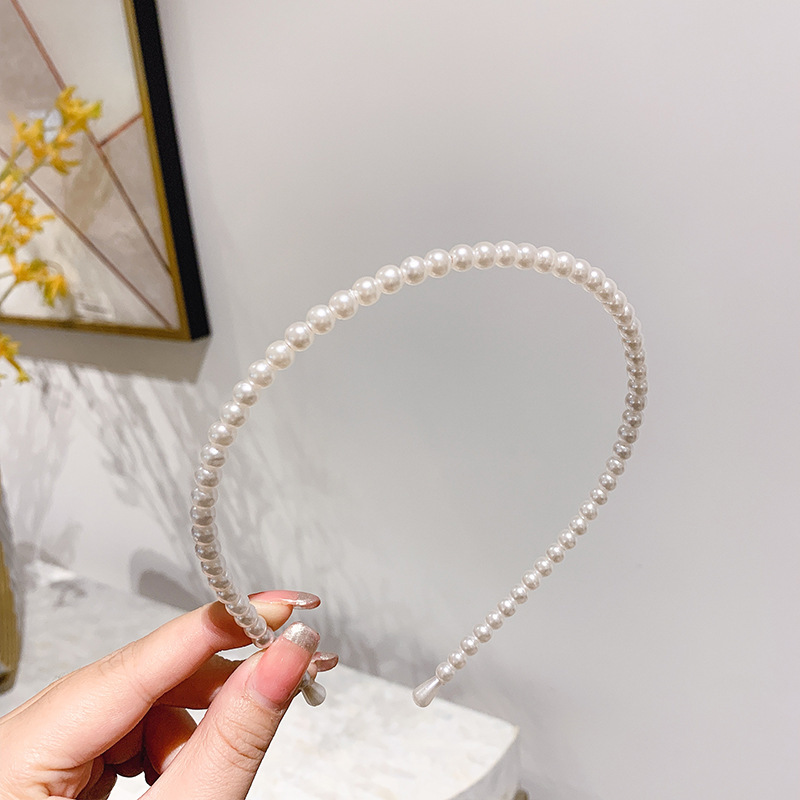 Thin Pearl Headband 6 Thin Pearl Headband - Image 6