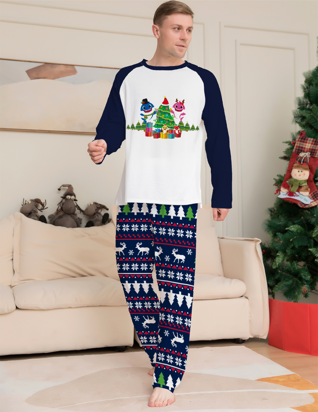 Family Matching Christmas Pajamas Set 3 Family Matching Christmas Pajamas Set - Image 3