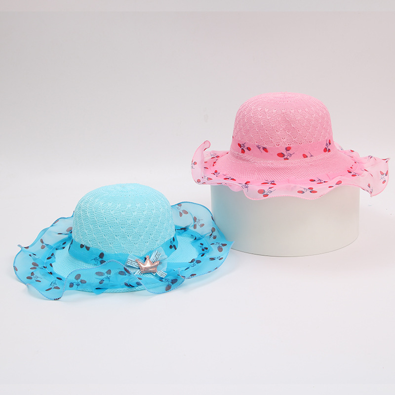 Princess Straw Hat Kids Sun Hat 1 Princess Straw Hat Kids Sun Hat
